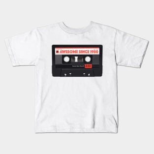 Classic Cassette Tape Mixtape - Awesome Since 1980 Birthday Gift Kids T-Shirt